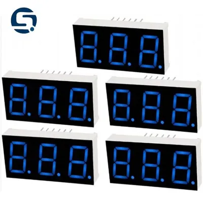 Blaue 7-Segment-LED-Anzeige